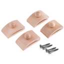 Classy Clamps Wooden Quilt Hangers  4 Large Clips (Light) and Screws for Wall Hangings. Hang up and Display Quilts, Tapestries, Rugs, Fiber Art, and More!