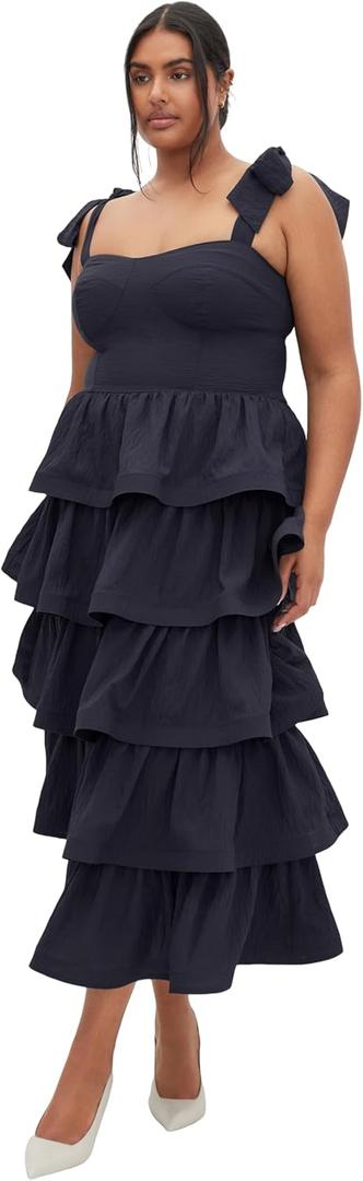 City Chic Women's Dress - Elina (Blue), Size: 22 Plus