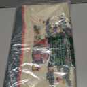 4Pcs Christmas Chair Covers Vintage Xmas Tree Dining Chair Slipcovers Retro Pine Tree Removable Seat Protector Covers for Winter Home Dining Party Supplies