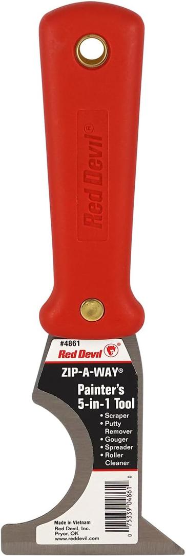 Red Devil 4861 Painter's 5-in-1 Tool, 2.5"