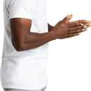 Fruit of The Loom Men's Crew Tee Undershirts, Moisture Wicking & Tag Free, White, Pack of 6, Medium