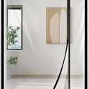 Transparent Thermal Insulated Door Curtain, Reversible Left or Right Side Opening, Screen Door Auto Closer Fits Doors Up to 36" x 82", to Keep Warm in Winter Cool in Summer for Air Conditioner Room