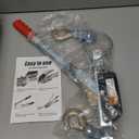 Come Along Winch Heavy Duty, 10FT 2T Come Along Pulling Tool 2 Gears 2 Hooks, Cable Winch Puller, Come Along Power Puller Ratchet Tool for Construction Automotive Farm Fences (with Straps)