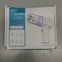 KMM Handheld Car Vacuum Cleaner, 9000PA Vacuum Cleaner & Air Duster, 120W High Power Vacuum Portable Cordless, Hand Held Vacuum Rechargeable with Multi-Nozzles & LED Light for Home, Car, Office (White & Blue)