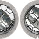 Dash Board Louvre Chrome AC Heat Air Vent Outlet Set (2PCS) Replacement for F150 2009-2014 9L3Z-19893-AA 9L3Z19893AA CL3Z-19893-EA
