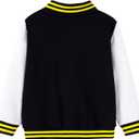 Disney Marvel Spider Man Bomber Jacket Toy Story Cars Mcqueen Varsity Cardigan Lightweight Coat Snap Button Sweatshirts 2-13Y (Black)