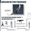 Assembly Completed T13 Action Figure Set,Dummy 13 3D Printed Toys,Titan 13 Action Figures,Premium Presents for Xmas,Birthdays,and Everyday Joy (Silvery)