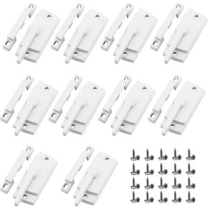 10 Pack Window Sash Locks - Cam Action Security Window Latch Replacement for Single/Double Hung, Vertical, Horizontal Sliding Windows, Window Locks for up and Down Windows (White)