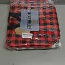 Clysee 24 Pcs Large Christmas Gift Bags with 25 Gift Tags 12.6 x 9.8 x 5.5 Inch Reusable Tote Bags with Handles Buffalo Plaid Non Woven Christmas for Xmas Party Gifts Wrap (Plaid,Red White)