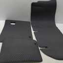 Cargo Mat & Backrest Mat Fit for 2020-2025 Toyota Highlander - Leather Trunk Liner Back Seat Cover Protector - All Weather Protection PU Leather Cargo Liner and Backrest Mat Highlander Accessories