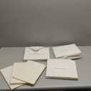 3 Pack Fabric Storage Bins for Shelves | 14" L*10" W*8" H Closet Storage Bins | Collapsible Closet Organizers for Clothes | Linen Clothes Bins | White & Ivory