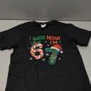 I was 6 Now I'm 7 Kids Christmas shirt Size XS