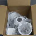 FUDESY Outdoor Post Light, Outdoor White Lamp Post Light Fixture with Pier Mount Base, Waterproof Pole Light Fixture with E26 Socket, Exterior Lamp Post Lantern for Garden Yard Patio Pathway (No Sensor)