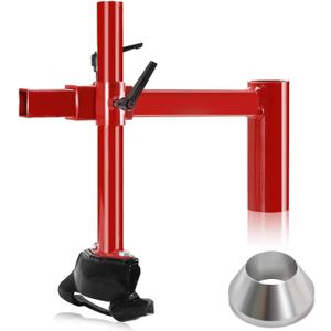 Upgrade Manual Tire Changer Duck Head Adapter Kit Cast Steel Duck Head Tire Changer Mounting Tool with Silver Cone Fits Most Car Tires