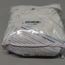 Queen Size Magic Bed Skirt with 12-Inch Drop, 100% Cotton Blend, No Mattress Lifter, Wrap-Around Design with Pleated Split Corners  White