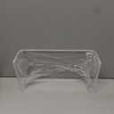 Beimu Acrylic Monitor Stand Riser Acrylic Laptop Stand for Desk Clear Computer Monitor Stand for Desk Accessories White Aesthetic Decorations for Office Home iMac Organizer