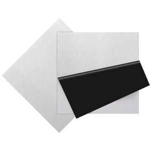 2Pcs 430 Stainless Steel Sheet Metal 6" x 6" x 1/32" Inch Metal Plates for Magnetic Mount Board Wall 20GA(0.80MM) 430 Stainless Steel Shim Stock Plates Metal Sheets for Crafting, Kitchen, Office