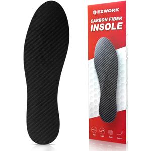 Carbon Fiber Insoles, Carbon Fiber Foot Plate 1 PC Rigid Shoe Insert Support Turf Toe, Foot Fractures, Morton Extension, Hallux Rigidus and Limitus - Alternative to Post Op Shoe (11.22"-Men's 11-11.5/Women's 12-12.5,285mm)