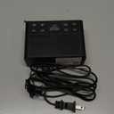 Digital Alarm Clock Radio with AM/FM Radio, Multi-Colors 1.4” LED Digits, Preset, Sleep Timer and Clear Display with Dimmer for Bedroom Bedside, Battery/Plug-in Powered, Black