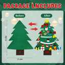 DIY Felt Christmas Tree with 37 Pcs Ornaments, 3.2Ft Felt Xmas Tree for Montessori Indoor Christmas Door Wall Windows Hanging Party Supplies New Year Decorations