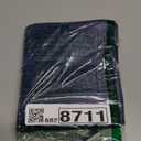 HAUTOCO Money Bag with Zipper 11x6.1 inch Money Pouch with Lined PU Leather Bank Bag Two Pockets Utility Wallet for Cash Check Receipt Coins Cosmetics, Dark Blue