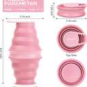 Nefeeko Collapsible Water Bottle,17oz(500ml) Reuseable BPA Free Silicone Foldable Water Bottles for Travel Gym Camping Hiking, Portable Leak Proof Sports Water Bottle with Carabiner
