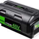 6.0Ah Replacement for Ryobi 40V Battery Compatible with Ryobi 40 Volt Lithium Battery OP4050 OP4060 OP4040 OP4020
