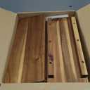 Wooden Two Step Stool, Heavy Duty 2-Step Ladder for Adults & Kids, Supports up to 450lbs for Kitchen, Bathroom or Bedside Use (Acacia Wood) (Acacica)