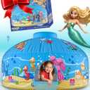 Skywin Deep Sea Fun Air Tent for Kids with Door (77 x 50) Builds in 30 Seconds, Toddler Tents Indoor for Imaginative Play, Kids Forts Indoor Playhouse, Christmas or Birthday Gift (Fan Not Incl)
