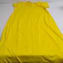 TOPSRANI Womens Plus Size Maxi Dresses for Women Oversize Casual Short Sleeve V Neck Loose Plain Solid Trendy Summer Dress Yellow S at Amazon Womens Clothing store