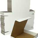 Amazon Basics Mailer Shipping Box, 50 Pack, White, Cardboard Box for Packaging Small Business for 12 x 9 x 2.25 inches