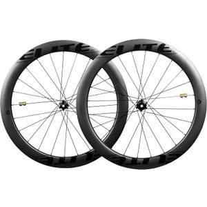 ELITEWHEELS Carbon Wheelset 700c Disc Brake UD Matte Carbon Fiber Road Bicycle Wheels 30/38/50/55/60/82mm Tubeless Clincher (Center Lock-55mm depth 31 width)