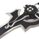 Fort Carbon Steel SAO Sword - Real Metal Handmade Cosplay Kirito Sword - Dark Repulsor/Black Elucidator/Blue Rose