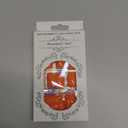 KQueenest Orange Press-on Nails, Short Medium Square, Coffin Acrylic Set of 24 Pcs