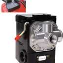 Air Compressor Pressure Switch LF10-4H, 4 Port 1/4" NPT, 95-125 PSI Pressure Control Switch for Air Compressor Parts Replacement