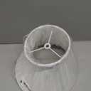 Small Lamp Shade, White Pleated Bell Shade for Table Lamps, 6" Top x 10" Bottom x 7" High, Small White Lamp Shades for Floor Lamps, Pendant Lamps (Spider Fitter), Fabric Lampshade Replacement