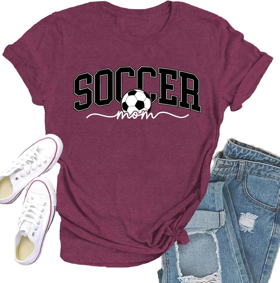 Womens Baseball Mom Shirts Baseball Heart T-Shirt Funny Game Day Tee Tops (Pink, L)