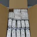 CML Decorator Wall Recetpacle Outlet, 50 Pack Tamper Resistant 15 Amp Standard Electrical Outlets, 15A/125V, 2 Pole 3 Wire, Wallplate Included, UL Listed, White