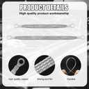 2 x 10pcs Universal Automotive Ground Straps, 10/12 inch Engine Ground Strap Kit Braided Copper Ground Straps Automotive Ground Strap Wire Ground Strap Connectors for Most Cars (Silver)