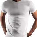 DKNY Men's 3 Pack Crew Neck T Shirt (Large)