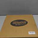 GENMOUS Woven Placemats Set of 6, 12" Round Placemats Natural Water Hyacinth Boho Placemats, Farmhouse Rattan Chargers for Dinner Plates, Rustic Braided Wicker Table Mats for Dining Table,Home,Wedding