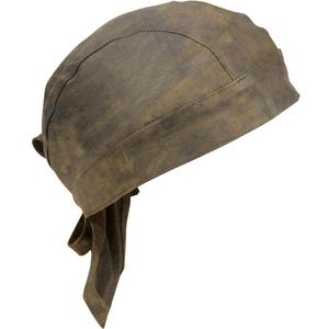 Milwaukee Leather MP7990 Unisex Distressed Brown Motorcycle Leather Cap (One Size)