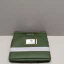 Fireproof File Box with Lock, Document Box Storage Organizer, Suitable for Hanging File Folders in Letter Size, Collapsible File Box, Reflective Strip for Fast Find (12.2"*6"*10.2, Green)