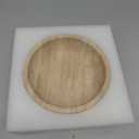 Travertine Decorative Bowl - 7.8 Diameter & 2 Height - Key Bowl for Entryway Table - Travertine - Organic Modern Centerpiece - Beige/Natural