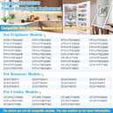 UPGRADED 5304505529 Freezer Door Gasket Compatible with Frigidaire Freezer Door Gasket 5304506127 216522376 AP6037537 PS11770428 LFFH17F3QWA Freezer Door Seal For Kenmore Refrigerator Door Gasket