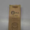 8 Pack - 2.4 Oz Small Salad Dressing Containers To Go, Leakproof Condiment Containers with Lids Reusable Stainless Steel Sauce Cups for Lunch Boxes Kitchen Storage Picnics Travel Meal Prep