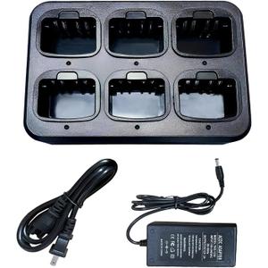 WPLN4232 WPLN4226 Six-Way Charger Multi Unit Charger for Motorola XPR7550 XPR6550 XPR6350 XPR3500 XPR3300e XPR7350e XPR7550e XPR7580e APX4000 APX1000 XiR P8268 Radio