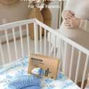 Yoofoss Pack and Play Sheets Fitted Viscose Derived from Bamboo, 2 Pack Mini Crib Sheet for Pack N Play Mattress, Soft and Breathable Playard Sheets for Boys Girls, 38x26in