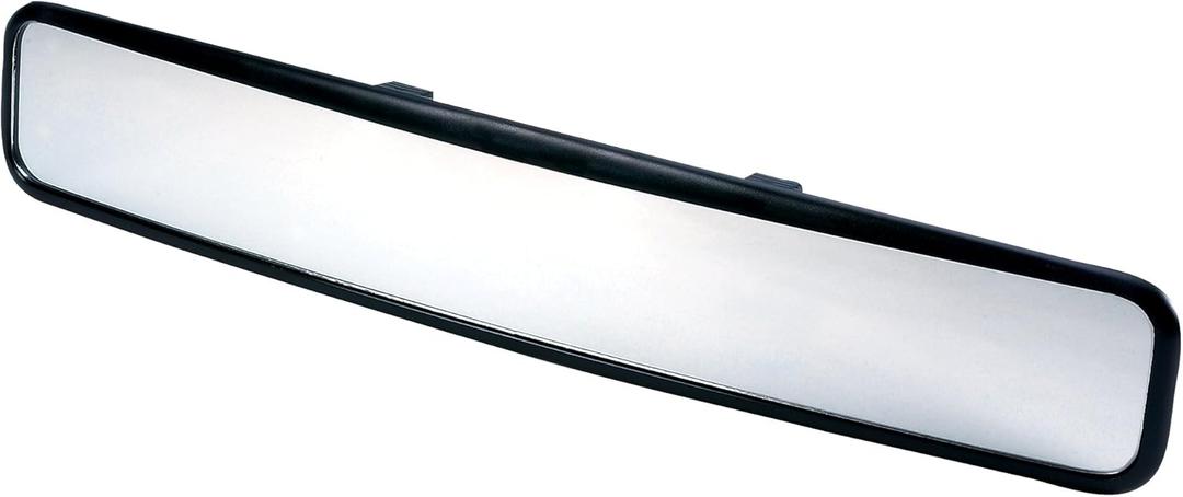 K Source Universal 18" Wide Angle Rear View Mirror, Clip-On, Easy Install, For Cars, Vans, SUVs & Trucks