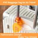 5 x 2pcs, Luggage Tags, Luggage Tag for Suitcase to Quickly Spot Luggage, Baggage Tag, Air Travel and Cruise Essentials Bag Tags with Name and Number, PVC Fluorescent Effect, Not Afraid of Losing (Universal size, Two Colors)